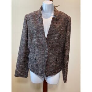 Tahari (Arthur S. Levine) Size 12 Textured Multicolor Blazer